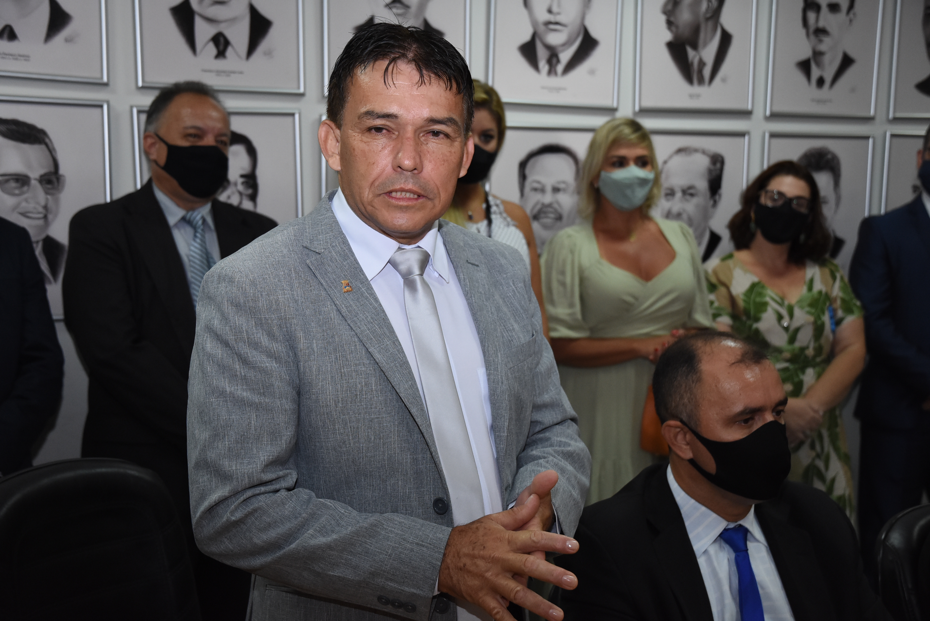 Tita em evento comunitário